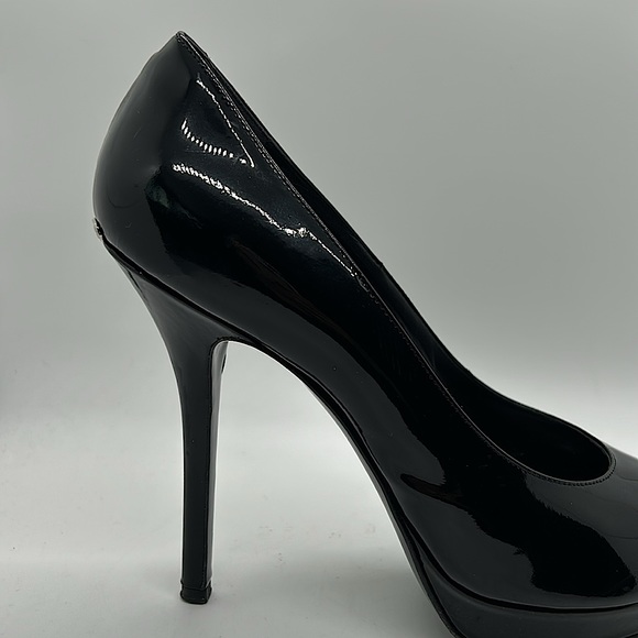 Dior Authenticated Sexy Black Peep Toe Stiletto Heel Shoes **Size 39/US 9** 🔥🔥 - Picture 6 of 8